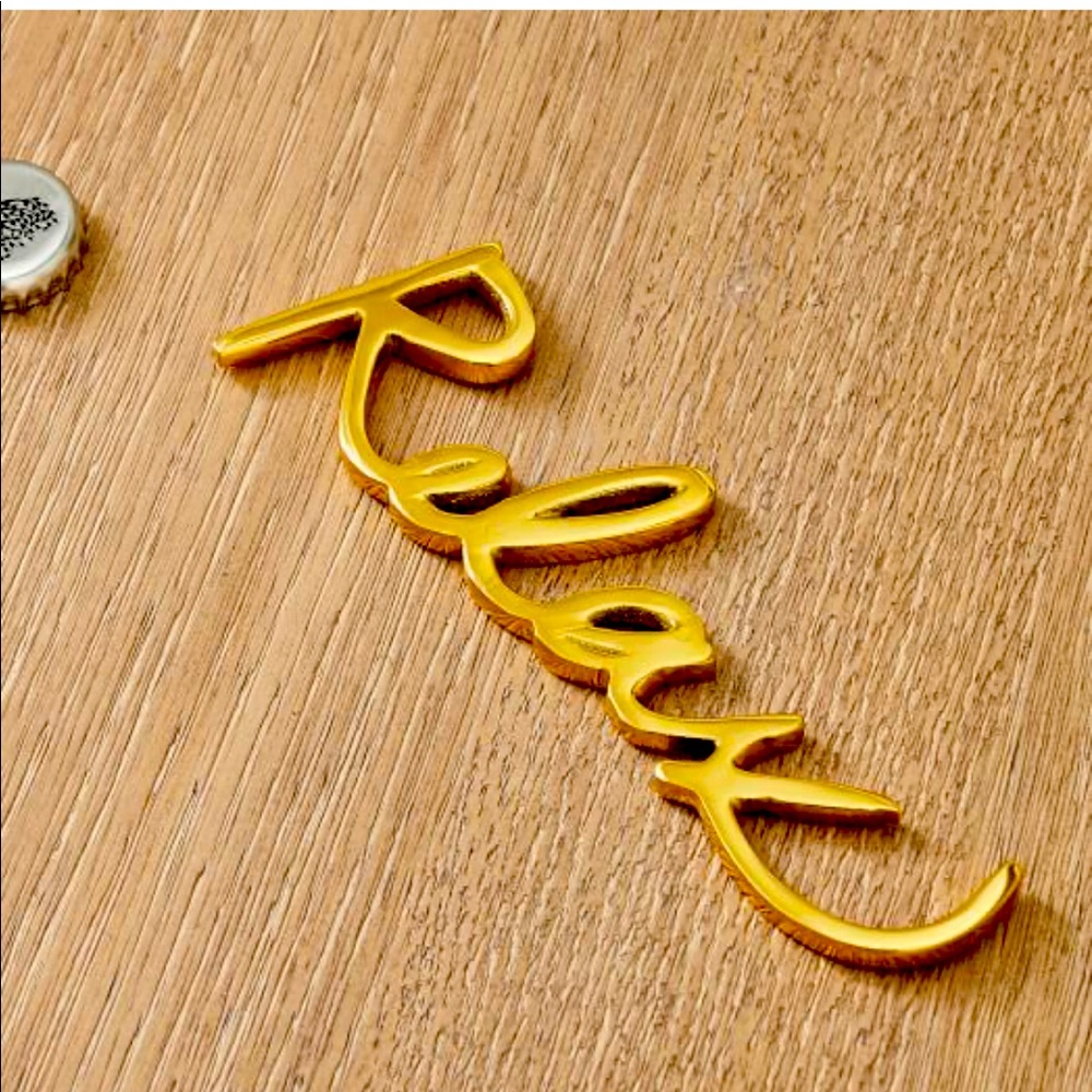 Decorative Word Object - Relax from West Elm